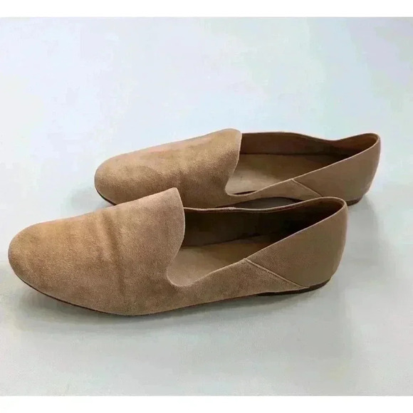 Vince Marley Loafers Women's Tan Suede And Leather Shoes Size 9 - Picture 2 of 5